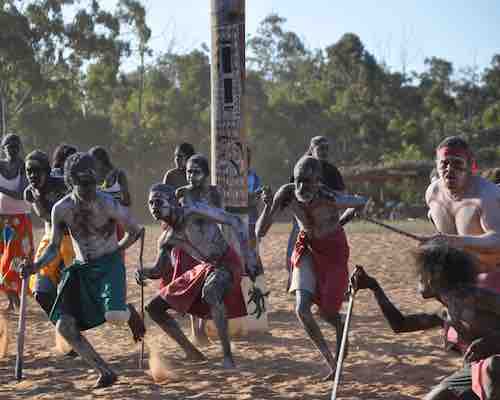 Aboriginals Dancing in Northern Territory