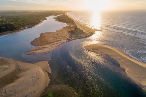 Mouth of the mighty Snowy River